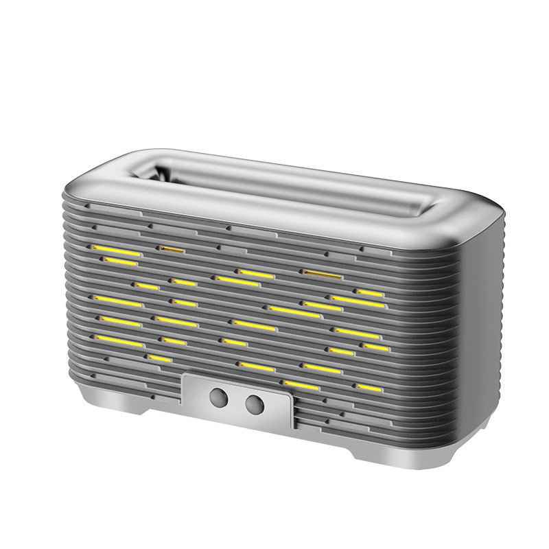 AuraMist™ | Luxury Electroplated Aromatherapy Diffuser Silver 350ML Double Color Light USB