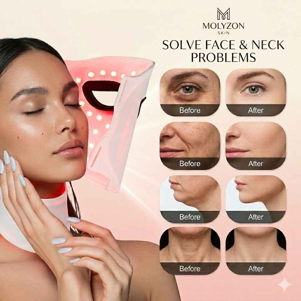 Face and Neck Mask LED Silicone Mask